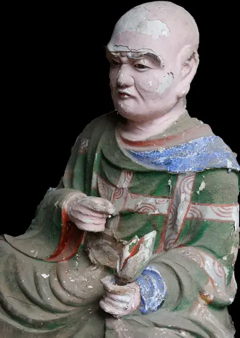 真言八祖 金剛智三蔵像 修繕奉納